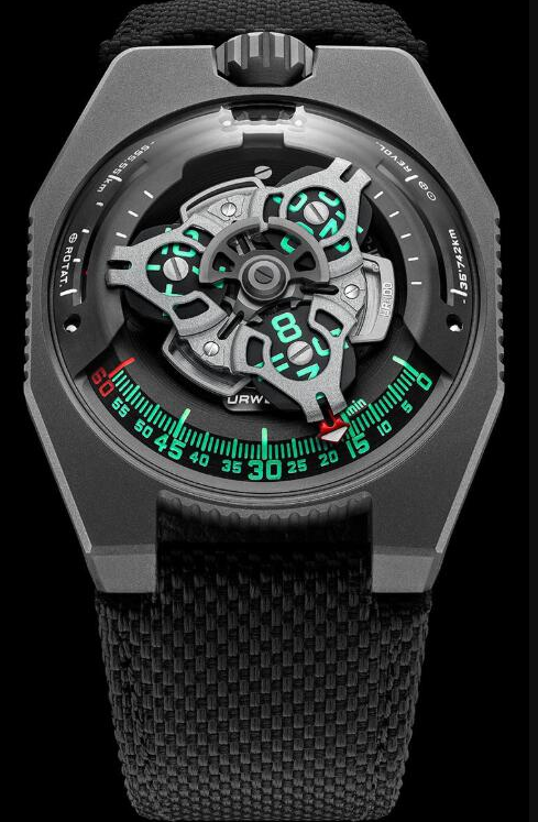 Review Urwerk UR-100 GunMetal Replica Watch